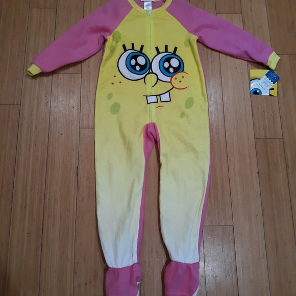 Nickelodeon Other - NEW Sponge Bob Blanket Sleeper, Footed Pajamas 4/5